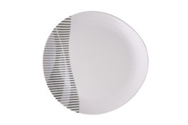 Hermia GBSRD24KY4R3095 Vajilla de Porcelana 24 Piezas Apta Microondas y Lavavajillas para Experiencia Gastronómica Elegante y Funcional